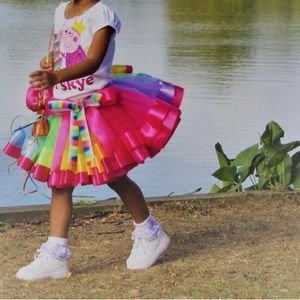 Little girls rainbow tutu